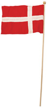 Dannebrog på bambuspind 1 stk.